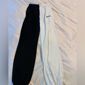 Black and White Sweats